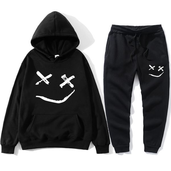 2021 new smiling fashion set brand sportswear men's sweatshirt + sports pants fall / winter polar fleece hoodie s0hp, Black
2021 new smiling fashion set brand sportswear men's sweatshirt + sports pants fall / winter polar fleece hoodie s0hp, Black