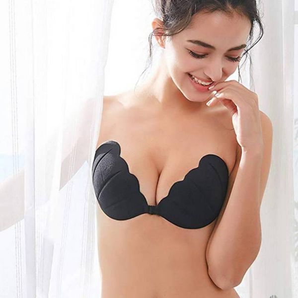 bras women plunge push backless underwear bra self adhesive strapless seamless, Red;black
bras women plunge push backless underwear bra self adhesive strapless seamless, Red;black