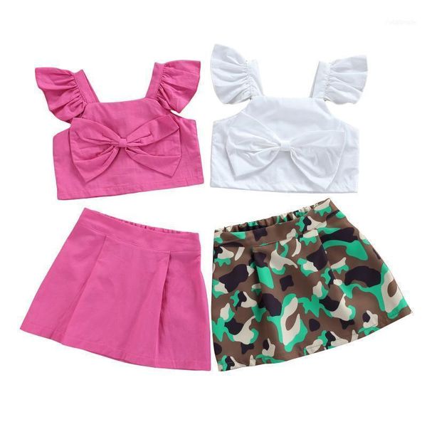 clothing sets 2 pieces kids suit set, solid color bownkot square neck sleeve crop + short skirt for summer, 1-6 years11, White
clothing sets 2 pieces kids suit set, solid color bownkot square neck sleeve crop + short skirt for summer, 1-6 years11, White