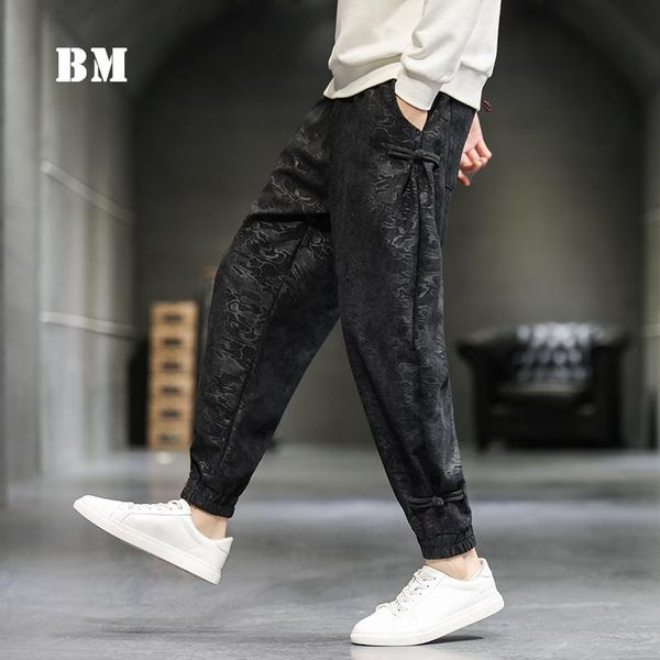 chinese style embossed plus size casual harem pants male 2021 spring autumn harajuku trousers men clothing fashion joggers, Black
chinese style embossed plus size casual harem pants male 2021 spring autumn harajuku trousers men clothing fashion joggers, Black
