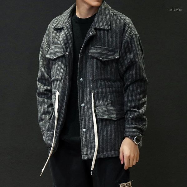 men's wool & blends 5xl men's striped trench 2021 winter fashion turn-down collar single breasted pea coat jacket men overcoats 4x, Black
men's wool & blends 5xl men's striped trench 2021 winter fashion turn-down collar single breasted pea coat jacket men overcoats 4x, Black