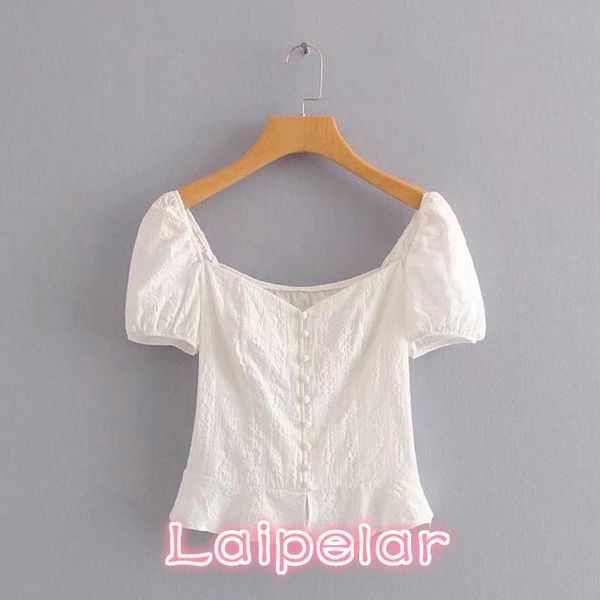 women's blouses & shirts elegant button square collar white blouse summer puff sleeve backless ruffles korean fashion women and blusas
women's blouses & shirts elegant button square collar white blouse summer puff sleeve backless ruffles korean fashion women and blusas