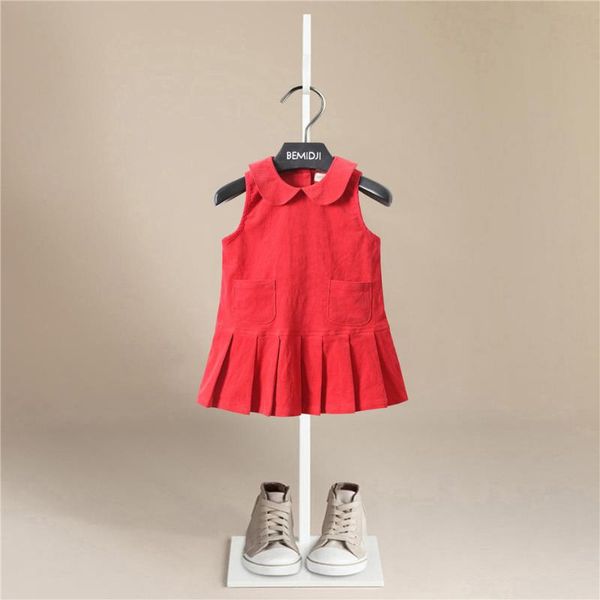 girl's dresses summer children girls fashionable dress pure color baby sleeveless sweet kids clothing cute clothes overalls, Red;yellow
girl's dresses summer children girls fashionable dress pure color baby sleeveless sweet kids clothing cute clothes overalls, Red;yellow