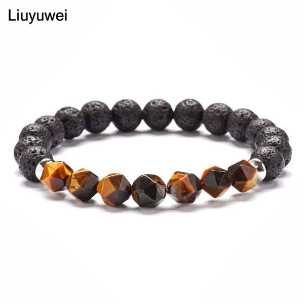 charm bracelets fashion tiger eye mens beaded natural black lava stone healing bracelet for women jewelry gift, Golden;silver
charm bracelets fashion tiger eye mens beaded natural black lava stone healing bracelet for women jewelry gift, Golden;silver