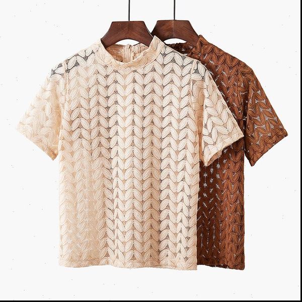 gkfnmt hollow out lace shirt women short sleeve female summer 2021 vintage blouse floral woman clothes ladies blouses, White
gkfnmt hollow out lace shirt women short sleeve female summer 2021 vintage blouse floral woman clothes ladies blouses, White