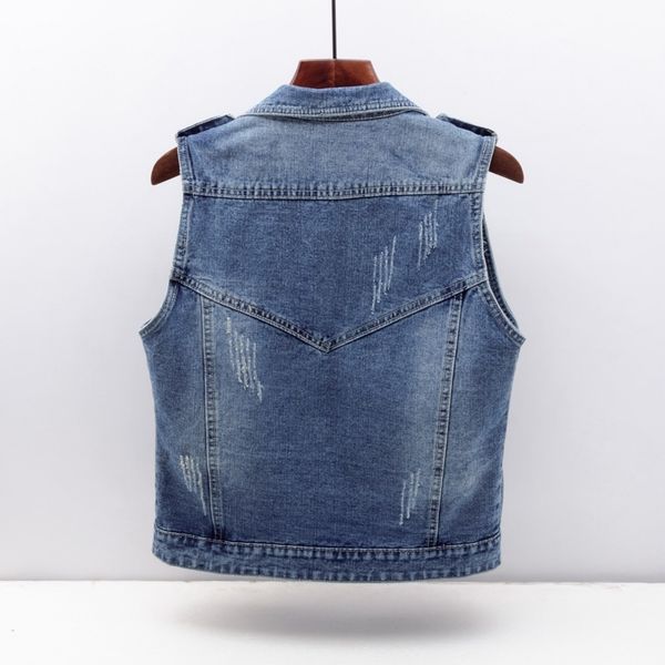 vintage short denim waistcoat women cardigan plus size loose casual sleeveless jacket coat blue black jeans vest female 5xl x0g2, Black;white
vintage short denim waistcoat women cardigan plus size loose casual sleeveless jacket coat blue black jeans vest female 5xl x0g2, Black;white