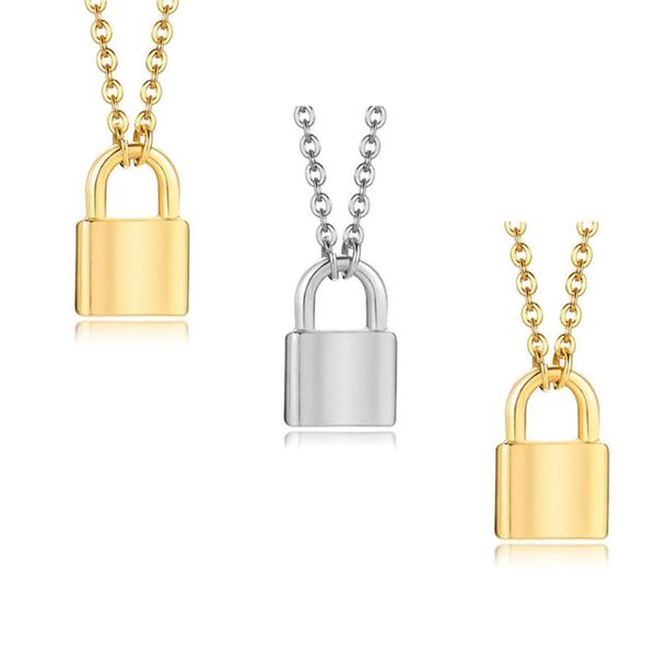 pendant necklaces fashion stainless padlock gold and silver color necklace daily jewelry gift for men women
pendant necklaces fashion stainless padlock gold and silver color necklace daily jewelry gift for men women