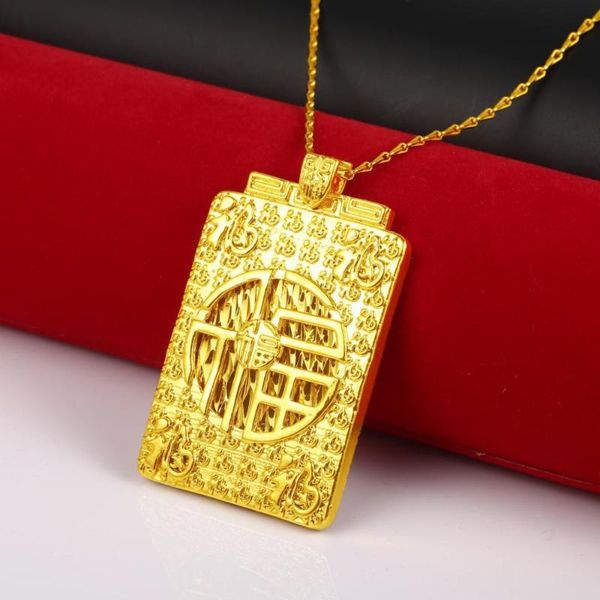 pendants style big charms necklace no fade vietnam alluvial gold auspicious pendant designs for men, Black
pendants style big charms necklace no fade vietnam alluvial gold auspicious pendant designs for men, Black