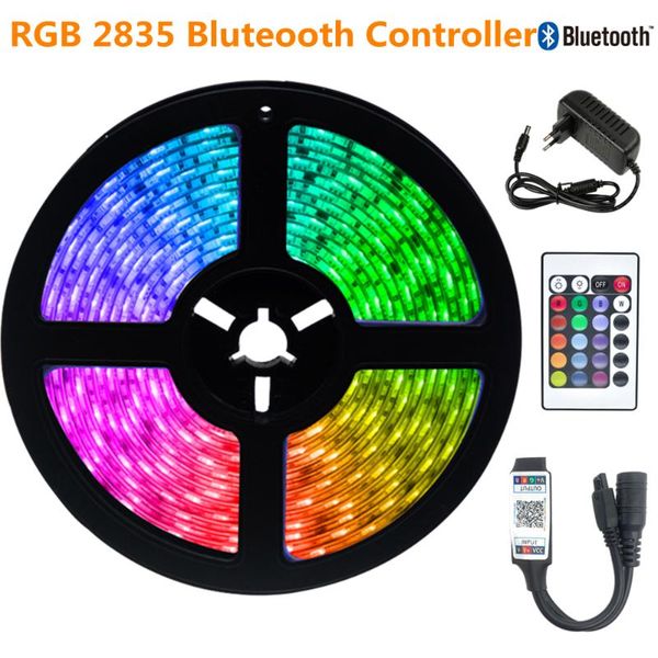 strips bluteooth controller led light strip 2835 5m non waterproof eu plug night background decoration flexible luminous for room
strips bluteooth controller led light strip 2835 5m non waterproof eu plug night background decoration flexible luminous for room