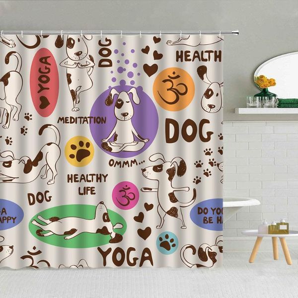 shower curtains dog and footprint art bathroom curtain polyester fabric waterproof with hooks
shower curtains dog and footprint art bathroom curtain polyester fabric waterproof with hooks