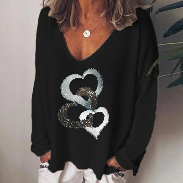 2021 new women's love printed v-neck casual loose long sleeve t-shirts summer plus size fashion clothes uoqt, White
2021 new women's love printed v-neck casual loose long sleeve t-shirts summer plus size fashion clothes uoqt, White