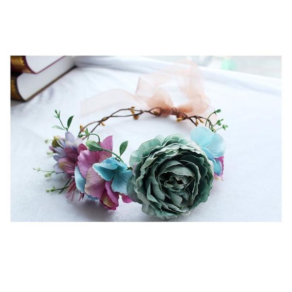 women wedding flower crown wreath festival girls party floral crown garlands with ribbon flower headband hair acc qylnvy, Silver
women wedding flower crown wreath festival girls party floral crown garlands with ribbon flower headband hair acc qylnvy, Silver