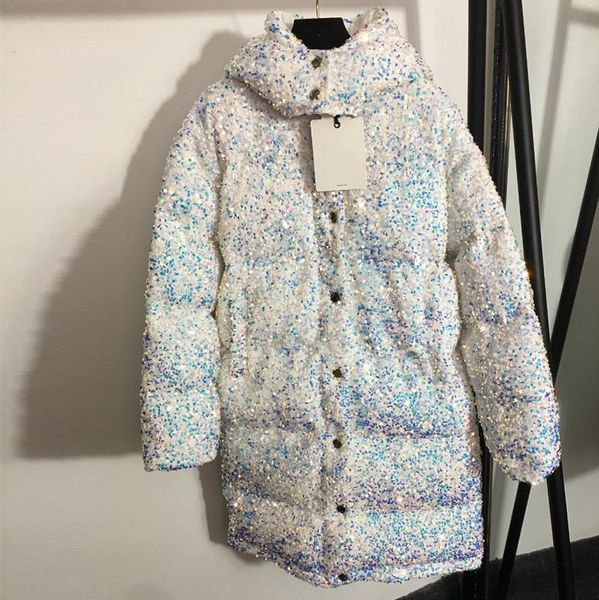 Creative Sequin Bling Women Down Jackets Luxury Long Sleeve Hooded Coat Outdoor Warm Windproof Female Parkas Jacket, Black
Creative Sequin Bling Women Down Jackets Luxury Long Sleeve Hooded Coat Outdoor Warm Windproof Female Parkas Jacket, Black