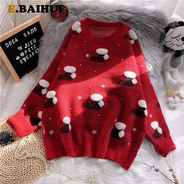 women's sweaters ebaihui o-neck fashion christmas women long sleeve autumn winter socks print knitted female pullover chic lady sweater, White;black
women's sweaters ebaihui o-neck fashion christmas women long sleeve autumn winter socks print knitted female pullover chic lady sweater, White;black