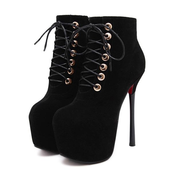 boots lucyever women's platform round toe winter stiletto high heels lace up ankle female fashion zipper autumn shoes, Black
boots lucyever women's platform round toe winter stiletto high heels lace up ankle female fashion zipper autumn shoes, Black