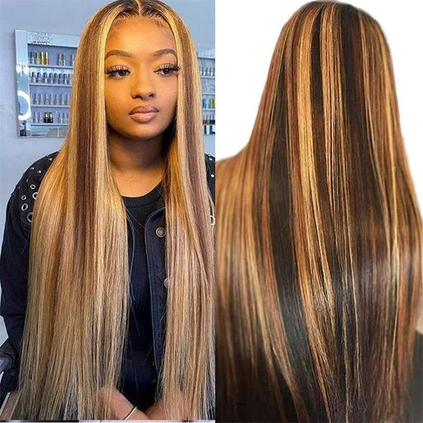lace wigs 32" long straight 13x6 front human hair pre plucked for women highlight colored brazilian 250% density, Black;brown
lace wigs 32" long straight 13x6 front human hair pre plucked for women highlight colored brazilian 250% density, Black;brown