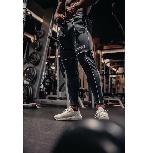men's pants reflective gym fitness training 2021 autumn jogger sweat male jogging sports men clothing, Black
men's pants reflective gym fitness training 2021 autumn jogger sweat male jogging sports men clothing, Black