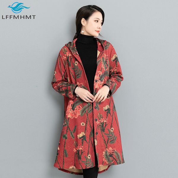 2021 new women winter fall vintage folk style twine cotton coat lady thick floral print hooded long sleeve casual retro trench iklj, Tan;black
2021 new women winter fall vintage folk style twine cotton coat lady thick floral print hooded long sleeve casual retro trench iklj, Tan;black