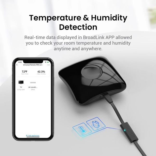 smart home control wireless universal remote hub with hts2 temp and humidity sensor solution
smart home control wireless universal remote hub with hts2 temp and humidity sensor solution