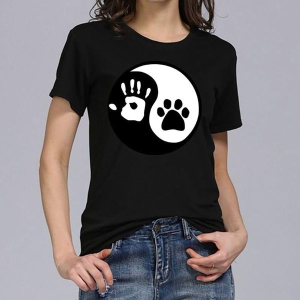 women's t-shirt hillbilly chinese style palm footprints tai chi printed t shirts solid cotton streetwear summer dress, White
women's t-shirt hillbilly chinese style palm footprints tai chi printed t shirts solid cotton streetwear summer dress, White