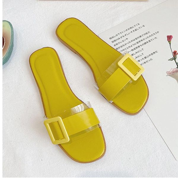 slippers 2021 women's summer transparent square buckle sandals wear comfortable flat-bottomed casual non-slip beach, Black
slippers 2021 women's summer transparent square buckle sandals wear comfortable flat-bottomed casual non-slip beach, Black