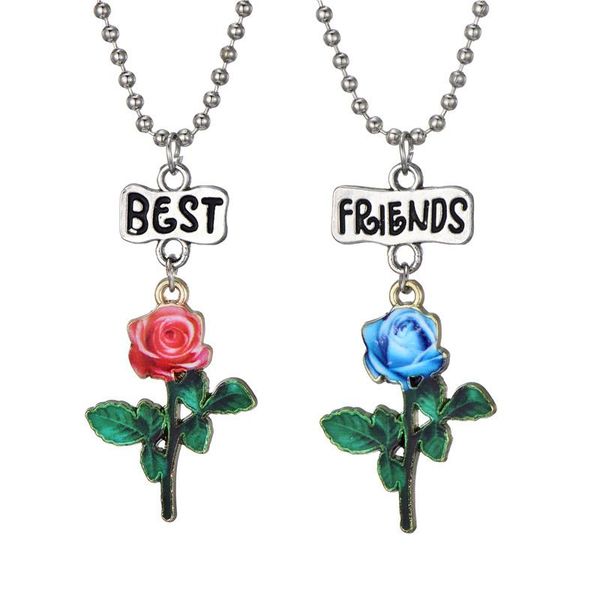 pendant necklaces 2021 friends red rose necklace for women silver color blue flower jewelry girl gift bff
pendant necklaces 2021 friends red rose necklace for women silver color blue flower jewelry girl gift bff
