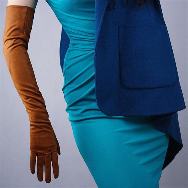 five fingers gloves 60cm suede long brown caramel scrub grinding fur emulation leather section female wjp37-60, Blue;gray
five fingers gloves 60cm suede long brown caramel scrub grinding fur emulation leather section female wjp37-60, Blue;gray