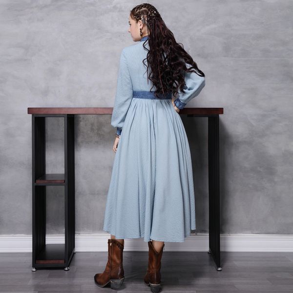 female spring striped waist retro ruffled neck support ta82211 party dress zgi9, Black;gray
female spring striped waist retro ruffled neck support ta82211 party dress zgi9, Black;gray