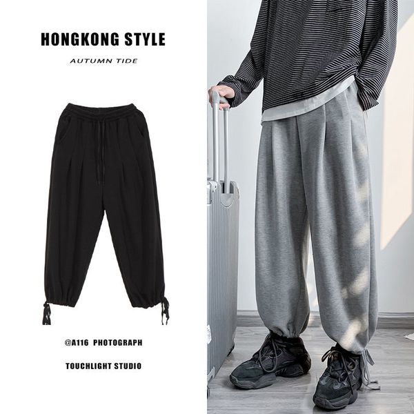 2021 new autumn sweatpants men's fashion solid color casual joggers pants men streetwear wild loose hip-hop straight trousers mens m-5x, Black
2021 new autumn sweatpants men's fashion solid color casual joggers pants men streetwear wild loose hip-hop straight trousers mens m-5x, Black