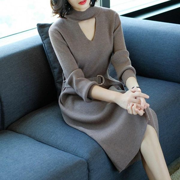 casual dresses autumn and winter women's sweater dress fashion slim over the knee long sleeve, Black;gray
casual dresses autumn and winter women's sweater dress fashion slim over the knee long sleeve, Black;gray