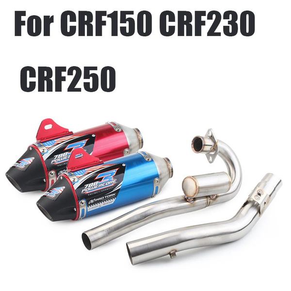 motorcycle exhaust system 45mm modified mid front pipe link tube dirt pit bike slip on for crf150 crf230 crf250
motorcycle exhaust system 45mm modified mid front pipe link tube dirt pit bike slip on for crf150 crf230 crf250