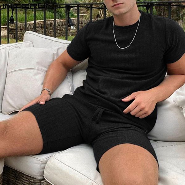 men's tracksuits incerun summer men sets solid color streetwear 2021 o neck short sleeve t shirt leisure shorts comfortable casual mens, Gray
men's tracksuits incerun summer men sets solid color streetwear 2021 o neck short sleeve t shirt leisure shorts comfortable casual mens, Gray
