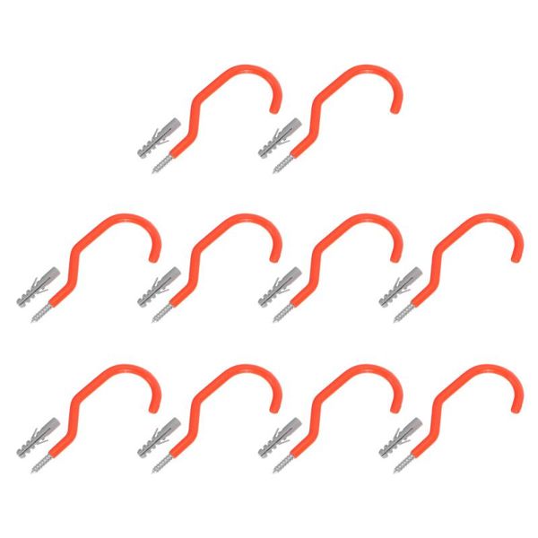 hooks & rails 10pcs garage wall screw-in heavy duty storage hangers bike display hook
hooks & rails 10pcs garage wall screw-in heavy duty storage hangers bike display hook