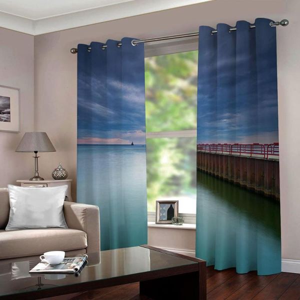 curtain & drapes window trentment 3d curtains blackout living room bedroom cortains modern kitchen