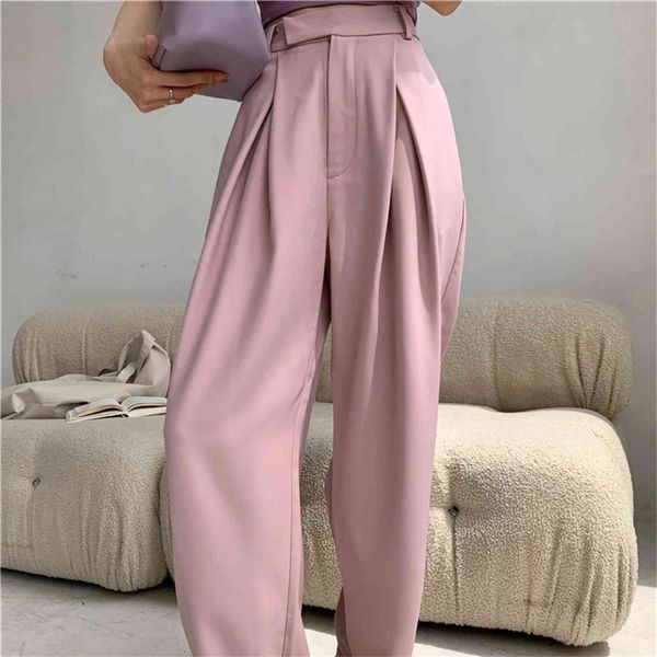 women's pants & capris hzirip loose high waist solid chic casual plus size ol fashion women summer straight all match oversize trousers, Black;white
women's pants & capris hzirip loose high waist solid chic casual plus size ol fashion women summer straight all match oversize trousers, Black;white