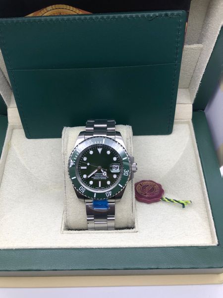 with original box luxury watch asia 2813 mechanical 40mm 116610 ceramic green dial/ bezel automatic fashion blue luminous men' watches, Slivery;brown
with original box luxury watch asia 2813 mechanical 40mm 116610 ceramic green dial/ bezel automatic fashion blue luminous men' watches, Slivery;brown