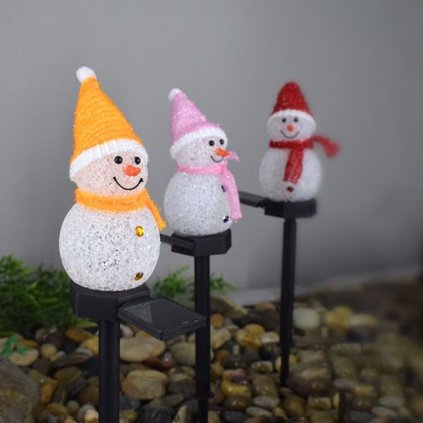 2021 new solar home snowman floor inserted in the open sunlight decoration landscape led lawn lamp yellow/red/purple/blu cxsz
2021 new solar home snowman floor inserted in the open sunlight decoration landscape led lawn lamp yellow/red/purple/blu cxsz