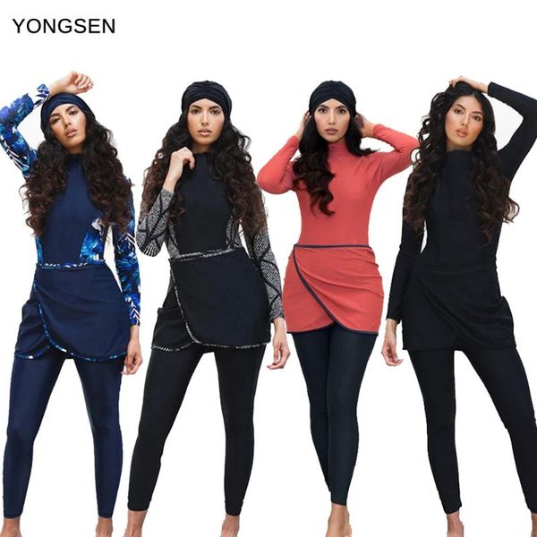 swim wear yongsen muslim women swimwear burkinis modest patchwork hijab sport long sleeves swimsuit 3pcs islamic bathing suit
swim wear yongsen muslim women swimwear burkinis modest patchwork hijab sport long sleeves swimsuit 3pcs islamic bathing suit