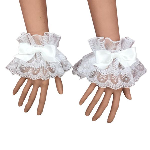 five fingers gloves multicolor sweet lolita hand wrist cuffs bowknot lace trim wristband bracelet for women girl party maid cosplay accessor, Blue;gray
five fingers gloves multicolor sweet lolita hand wrist cuffs bowknot lace trim wristband bracelet for women girl party maid cosplay accessor, Blue;gray