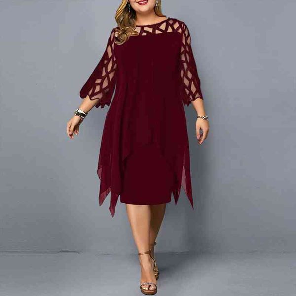 womens dress plus size summer dresses ladies elegant mesh sleeve birthday party dress wedding club outfits women clothing, Black;gray
womens dress plus size summer dresses ladies elegant mesh sleeve birthday party dress wedding club outfits women clothing, Black;gray