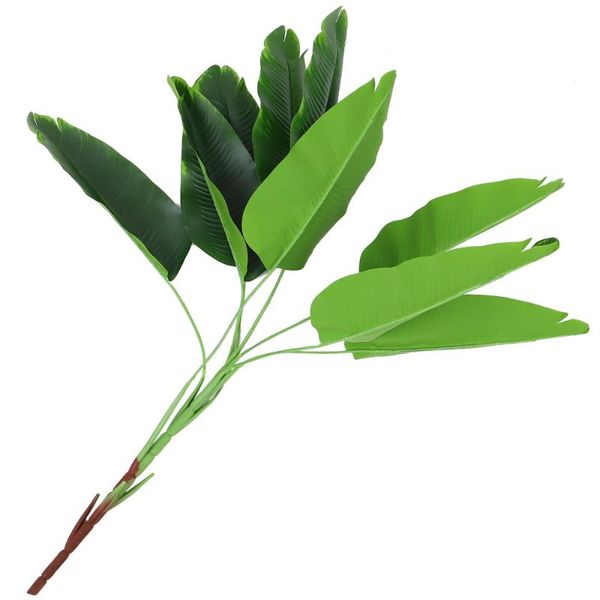 1pc simulation banana leaf home leaf arrangement branches decor (green) 
1pc simulation banana leaf home leaf arrangement branches decor (green)