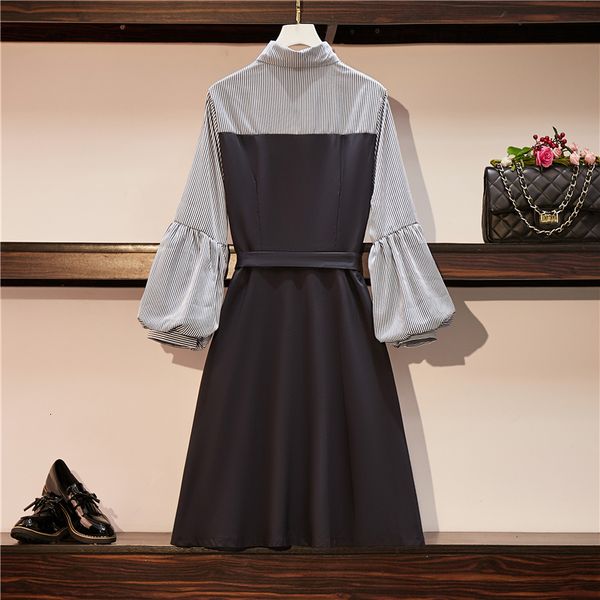 women elegant workwear office shirt party line big lantern long sleeve tourdown midi collar dress plus size kozw, Black;gray
women elegant workwear office shirt party line big lantern long sleeve tourdown midi collar dress plus size kozw, Black;gray