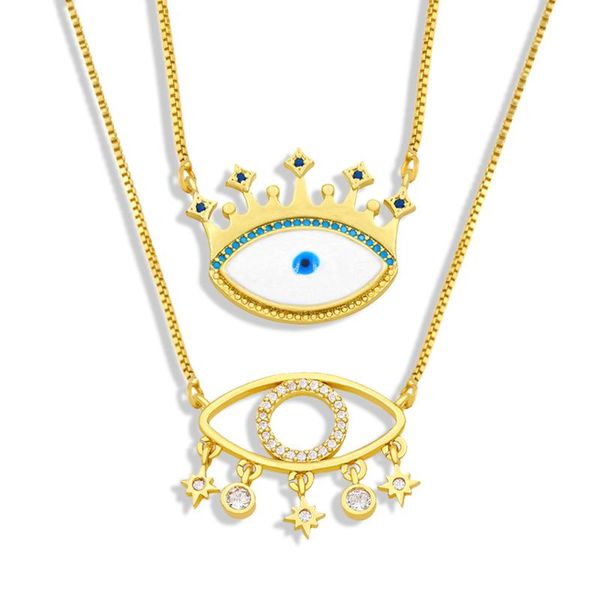 pendant necklaces eyika luxury zircon greek evil eye star tassel gold necklace for women handmade enamel turkish blue choker jewelry, Silver
pendant necklaces eyika luxury zircon greek evil eye star tassel gold necklace for women handmade enamel turkish blue choker jewelry, Silver