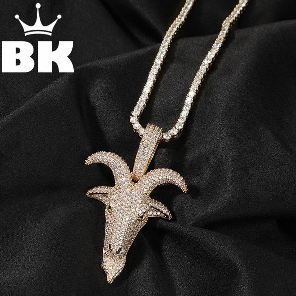 pendant necklaces the bling king goat necklace color hiphop full iced out cubic zirconia cz stone, Silver
pendant necklaces the bling king goat necklace color hiphop full iced out cubic zirconia cz stone, Silver
