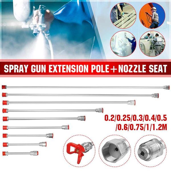 professional spray guns 20-120cm sprayer extension rod airless paint gun tip pole powerful painting tool spraying machine accessory
professional spray guns 20-120cm sprayer extension rod airless paint gun tip pole powerful painting tool spraying machine accessory
