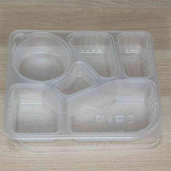 disposable blister six packing with cover pp plastic split grid fast food transparent lunch box
disposable blister six packing with cover pp plastic split grid fast food transparent lunch box