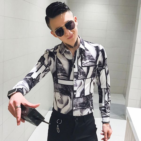 alta qualidade new primavera nova beleza menina impresso camisas manga longa para roupas masculinas streetwear fino ajuste casu ml62, Black;brown
alta qualidade new primavera nova beleza menina impresso camisas manga longa para roupas masculinas streetwear fino ajuste casu ml62, Black;brown