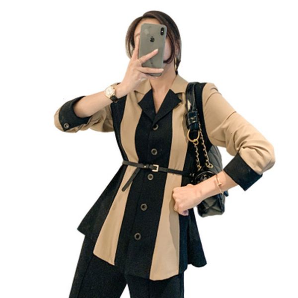women's jackets women stripe stitching irregular ladies black blazer coat long sleeve lace up asymmetry slim suit jacket mngu, Black;brown
women's jackets women stripe stitching irregular ladies black blazer coat long sleeve lace up asymmetry slim suit jacket mngu, Black;brown