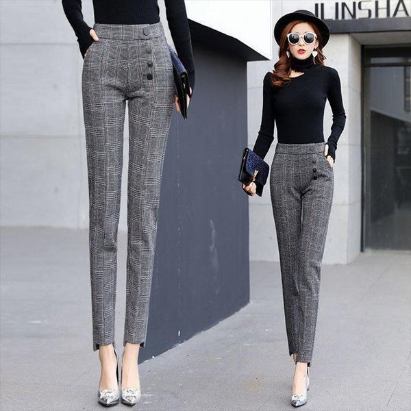 3xl spring summer plaid women pant korean casual pencil harem plus size buttons trousers, Black;white
3xl spring summer plaid women pant korean casual pencil harem plus size buttons trousers, Black;white