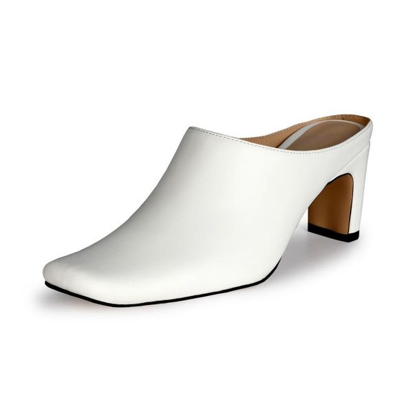 mkkhou fashion slippers women 2021 new summer white square toe casual medium thick heel slippers sandals large size 34-45, Black
mkkhou fashion slippers women 2021 new summer white square toe casual medium thick heel slippers sandals large size 34-45, Black